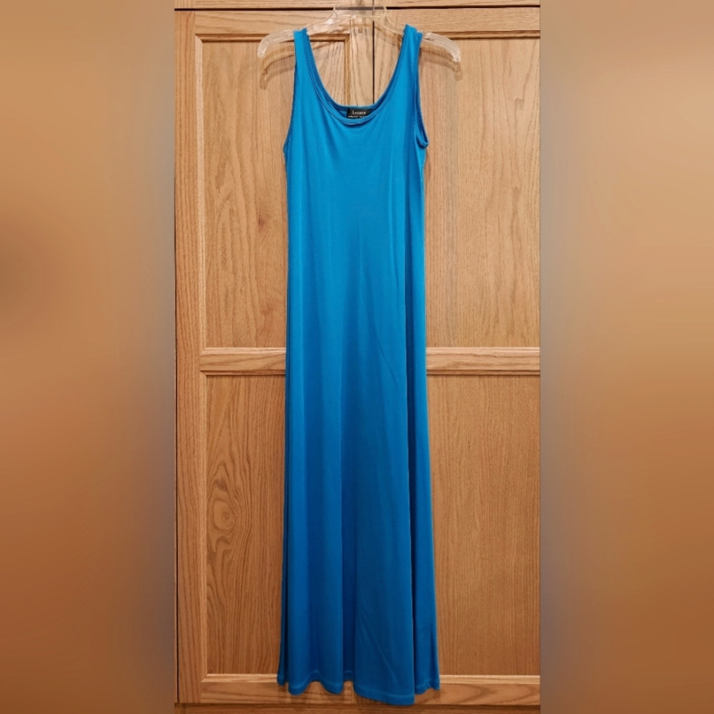 90s Lauren Ralph Lauren Women's M Blue Sheath Dress